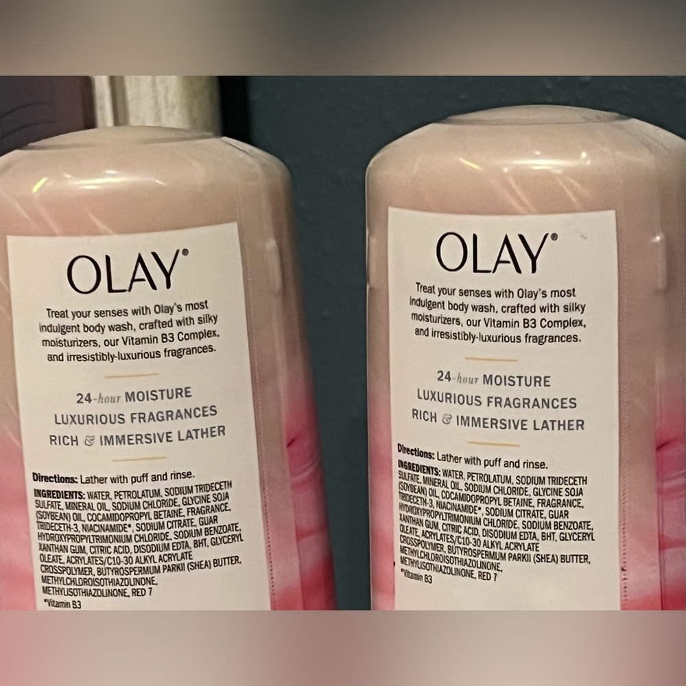 Olay Indulgent Moisture Notes Of Rose & Cherry Crème Women’s X 2 Body Washes New - Picture 6 of 8